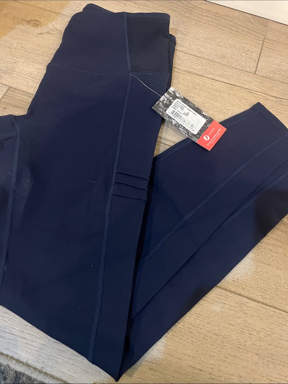 Oiselle Navy High-Rise Performance Leggings